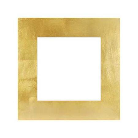 Framatic Aria Wood Frame for 12x12" Photograph, 3.625" Profile, Gold
