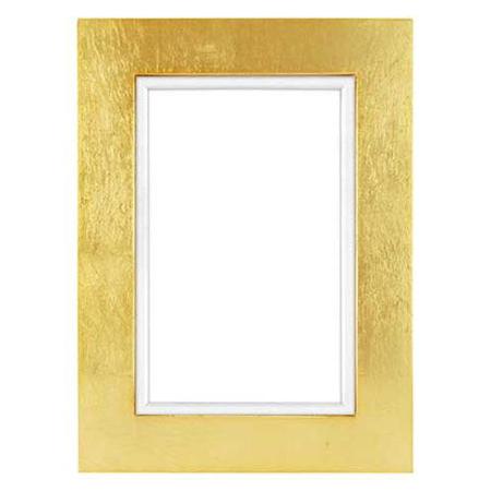 Framatic Aria Wood Frame for 4x6" Photograph, 1" Profile, Gold