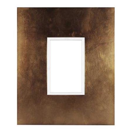 Framatic Aria Wood Frame for 4x6" Photograph, 3" Profile, Bronze