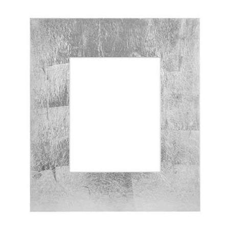 Framatic Aria Wood Frame for 8x10" Photograph, 3.375" Profile, Silver