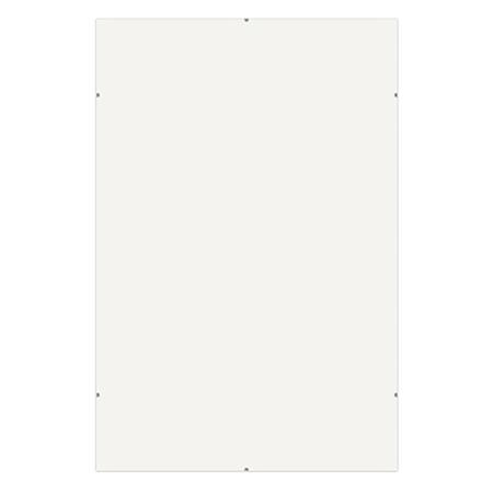 Framatic Frameless Glass Clip Picture Frame for a 5x7" Photograph, Chrome