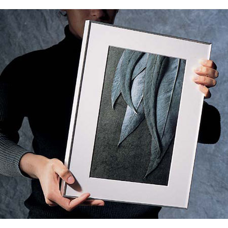 Framatic Fineline, Aluminum Frame with a Thin Face for a 8x8" Photograph - Silver.