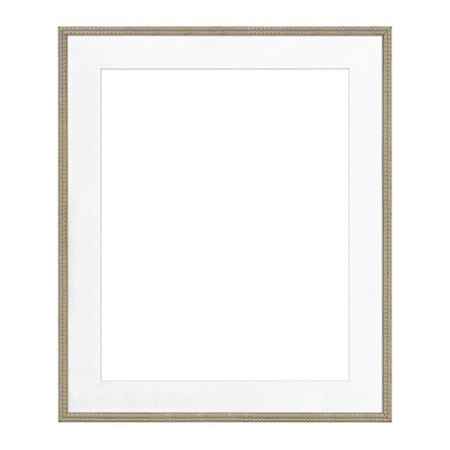 Framatic Antique Hardwood Frame, 8X8" Matted for a 5X5" Photograph, Color: Antque Gold