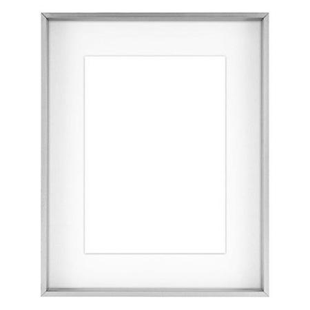 Framatic Cirrus Aluminum Shadow Box Frame, For a 20 X 24" Photograph, Silver