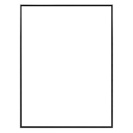 Framatic Tempo Classic Semi-Round Top Aluminum Frame, For a 11X17" Photograph, Color: Black