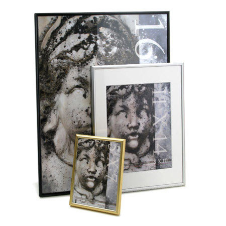 Framatic Tempo Classic Semi-Round Top Aluminum Frame, For a 16X20" Photograph, With a 11X14" Mat, Color: Silver Satin