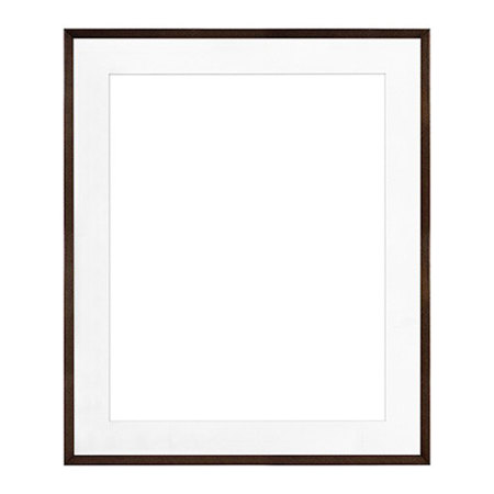 Framatic Woodworks 8x10" Dark Espresso Hardwood Frame Matted for a 5x7" Photograph