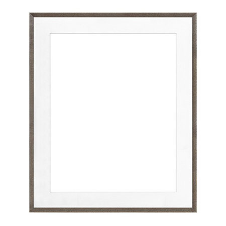 Framatic Woodworks 11x14" Old Barn Grey Hardwood Frame Matted for a 8x10" Photograph