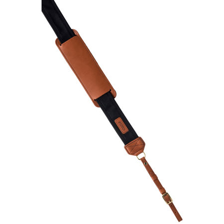 FOTOstrap The Black Camera Strap - Duck Fabric and Genuine Leather