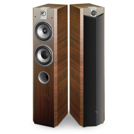 Focal Chorus 716 2.5-Way Bass Reflex Floor Standing Speakers, Walnut, Pair