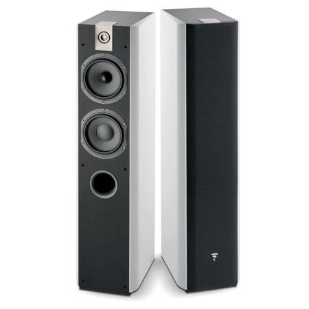 Focal Chorus 716 2.5-Way Floor Standing Speakers, White Piano Lacquer, Pair
