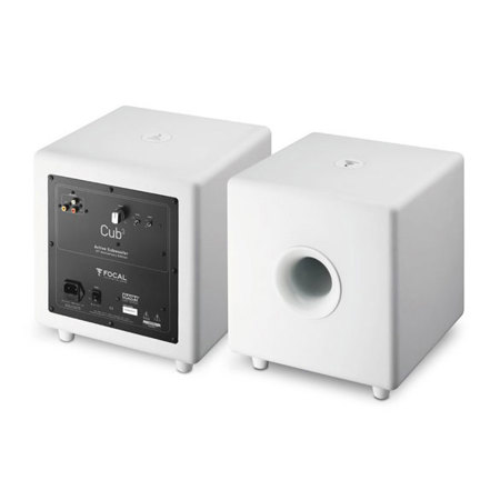 Focal CUB3 8" Active Bass-Reflex Subwoofer, White
