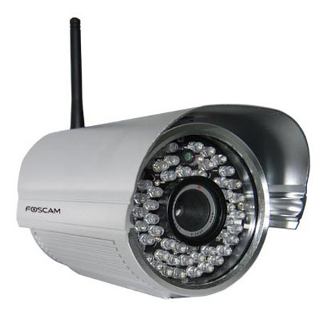 Foscam FI8905W Outdoor Wireless IP Camera, Silver