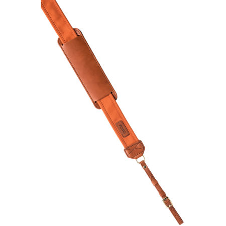 FOTOstrap The Sweet Potato Camera Strap, Orange,- Genuine Leather & Duck Fabric