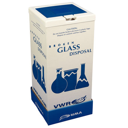 VWR Broken Glass Disposal Cartons, 6 Pack