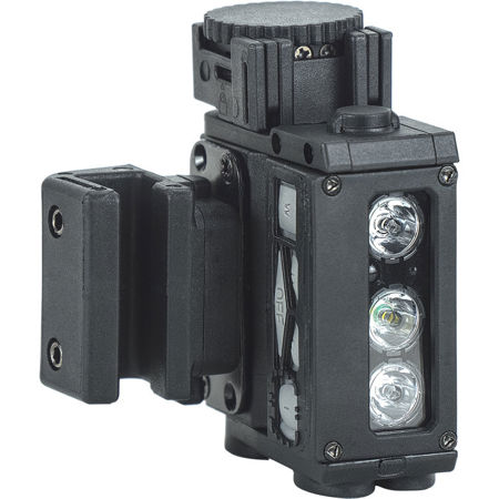 FoxFury HHC LED Tactical Light with Red / Blue & Infrared Settings, 10-82 Lumens White Light, Black
