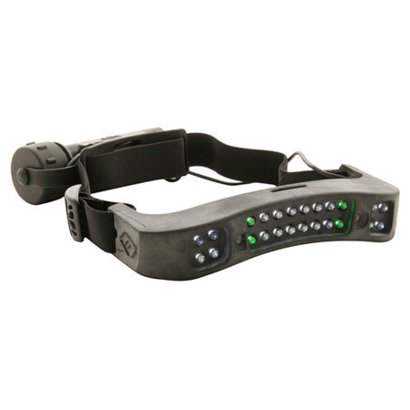 FoxFury Signature Outdoor / Work White & Green LED Headlamp, 27 Lumens
