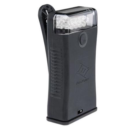 FoxFury Scout Clip Light with White LEDs, Black, AA Battery Power, 65 Lumens