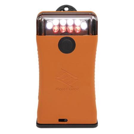 FoxFury Scout Clip Light with White and Red LEDs, Orange, AA Battery Power, 50 Lumens