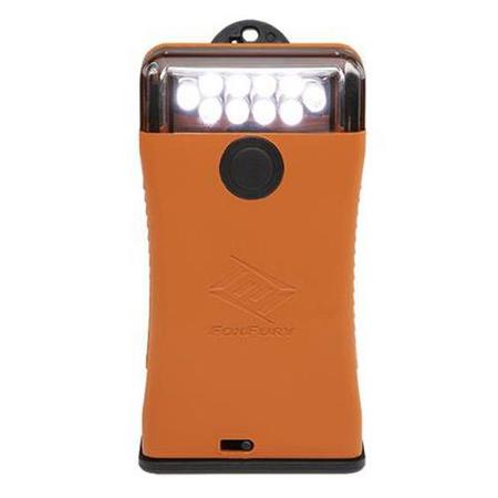 FoxFury Scout Clip Light with White LEDs, Orange, AA Battery Power, 65 Lumens