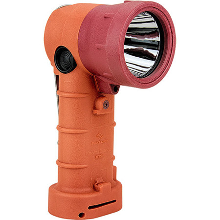 FoxFury Breakthrough BT2+ Hybrid Right-Angle LED Flashlight, Orange, AA Battery Power, 700 Lumens