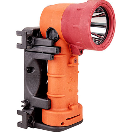 FoxFury Breakthrough BT2+ Hybrid Right-Angle Rechargeable White LED Flashlight, 700 Lumens, Orange