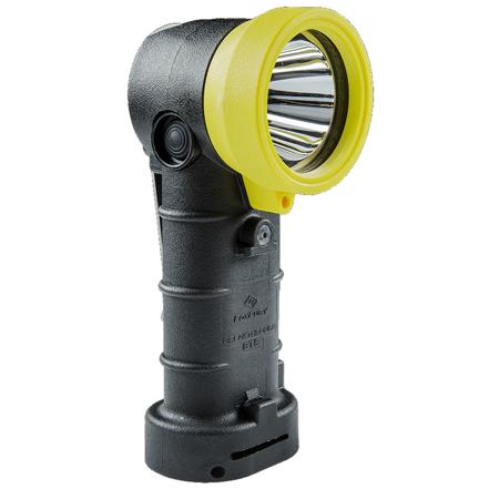 FoxFury Breakthrough BTS Right-Angle White LED Flashlight, 400 Lumens, Black and Yellow