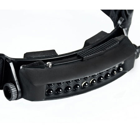 FoxFury Command 20 Stealth Mil-Tac Headlamp w/ Silicone/Elastic Strap, 60 Lumens