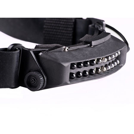 FoxFury Command 20 Stealth Scuba Tac Headlamp with Head/Chin Straps, 60 Lumens