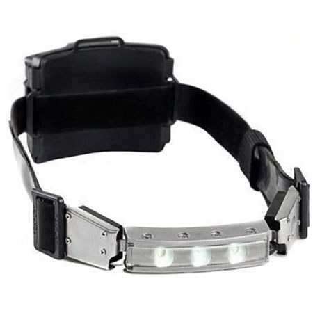 FoxFury Discover Fire Rechargeable Helmet Light, Gray, 120 Lumens