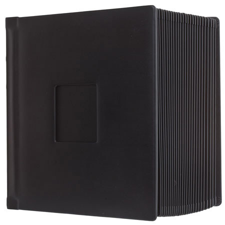 Flashpoint Book Bound Album, For 50 - 10x10" Photos -Black w/Black Trim w/Window