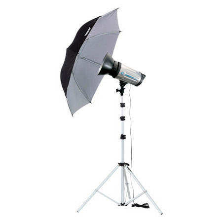 Flashpoint II 1220A Monolight Kit, 600 Watt Second, One Monolight Kit with Stand and Umbrella.