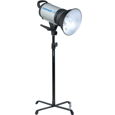 Flashpoint II 320A Monolight Kit, 150 Watt Second, One Monolight Kit with Backlite Stand, with Low 5" Stud and 36" Extension Pole.