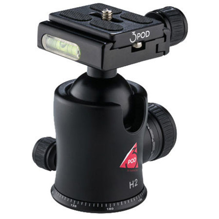 3Pod H2 Magnesium Alloy Tripod Ball Head with Quick Release Plate,