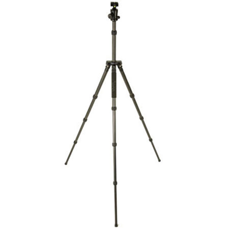 3Pod P4CFH 8X Carbon Fiber 4 Section FlatFold Travel Tripod with H2 BallHead