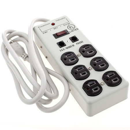 Flashpoint Surge Protector, 6 Outlet, 6' Cord
