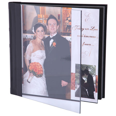 Flashpoint Front Acrylic Repositionable Self Adhesive Album, F/ 10 - 5x7" -Ivory