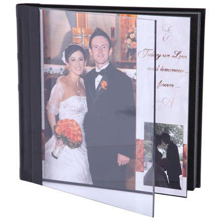 Flashpoint Front Acrylic Repositionable Self Adhesive Album f/40 - 8x10" -Black