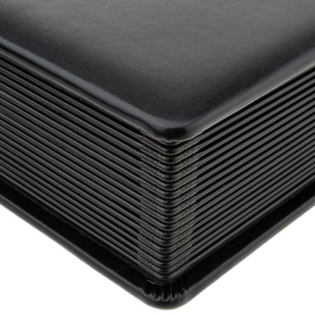 Flashpoint Bella Book Bound Album, 10x10" 36 Photos, Black/Black Foil W/Window
