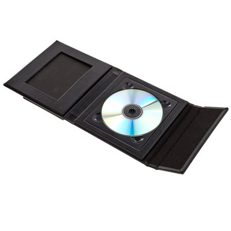 Adorama Overlapping CD Holder, Holds 1 CD, Black