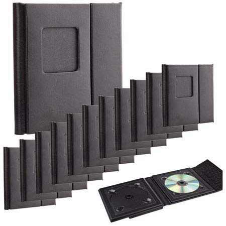 Flashpoint Overlapping CD Holder, Holds 2 CDs, Black