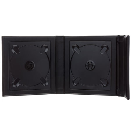 Flashpoint Overlapping CD Holder, Holds 2 CDs, Black