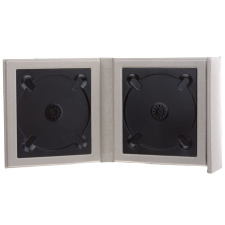 Flashpoint Overlapping CD Holder, Holds 2 CDs, Beige