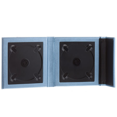 Flashpoint Overlapping CD Holder, Holds 2 CDs, Blue