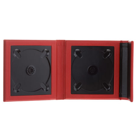 Flashpoint Overlapping CD Holder, Holds 2 CDs, Red