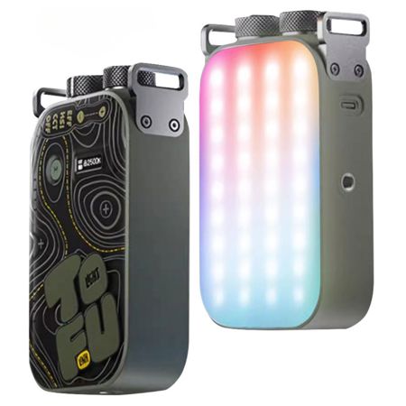 Flashpoint TOFU Mini RGB LED Pocket Light, 12W On-Camera Fill Light, 2500-9900K Bi-Color, CRI 96+, 7500mAh Rechargeable Battery, App Control, 21 FX Modes, Silicone Diffuser
