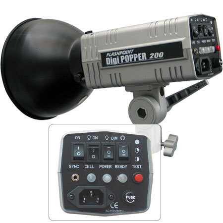 Flashpoint DigiPopper 200 Watt Second Compact Monolight. #DP200