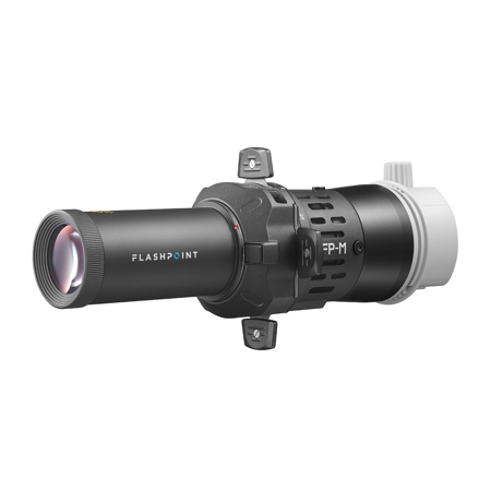 Flashpoint Flash Projector Mini with 19° Lens for Square Head Speedlights, Gobo Projection Attachment, Compatible with Godox V860III TT685II AD200Pro and Flashpoint Zoom R2 Series