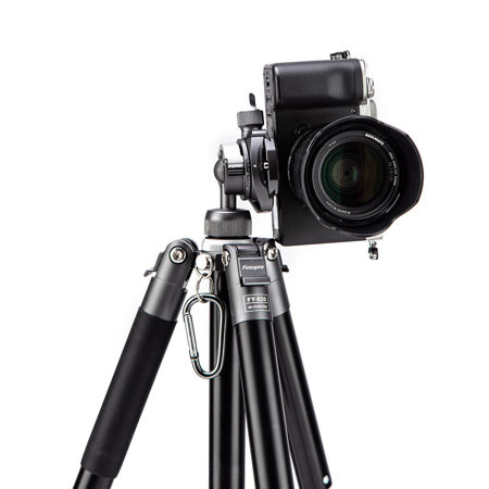 FotoPro FY-820 5-Section Aluminum Tripod/Monopod, Slate Gray