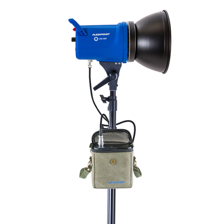 Flashpoint Solo Portrait DG400 MonoLight with Battery Pack and Stand